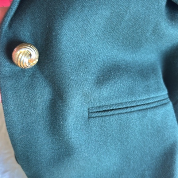 Vintage Sag Harbor Dark Green Classic Blazer and Skirt set.100% wool - Picture 10 of 10